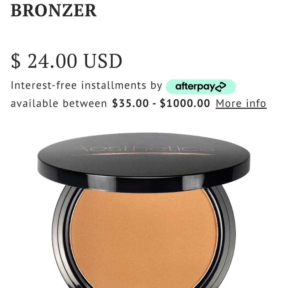 Aesthetica sunset bronzer
